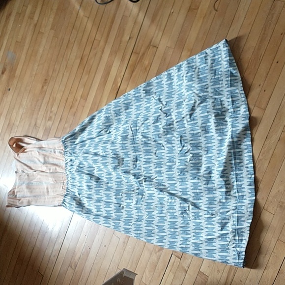 Joie Flippa Geo Print Cotton Citadel Multi MIDI Dress NWT size 14 - Picture 5 of 6